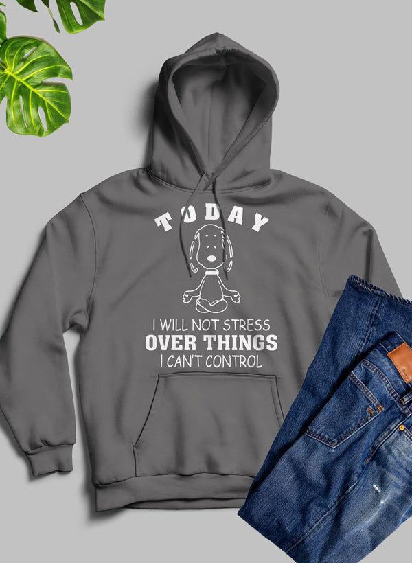 Today I Will Not Stress Over Things I Cant Control Hoodie